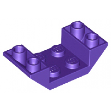 dark purple slope inverted 45 4 x 2 double with 2 x 2 cutout