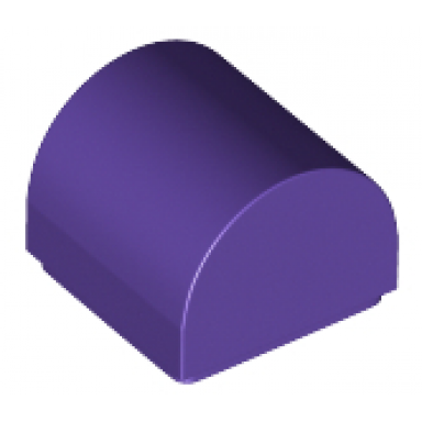 dark purple slope curved 1 x 1 x 2 3 double