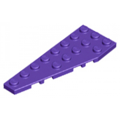 dark purple wedge plate 8 x 3 pentagonal left