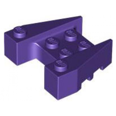 dark purple wedge 3 1 2 x 4 with stud notches