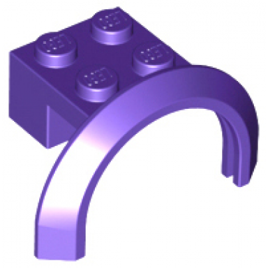 dark purple vehicle mudguard 4 x 2 1 2 x 1 2 3 with arch round