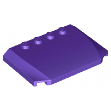 dark purple wedge 4 x 6 x 2 3 triple curved
