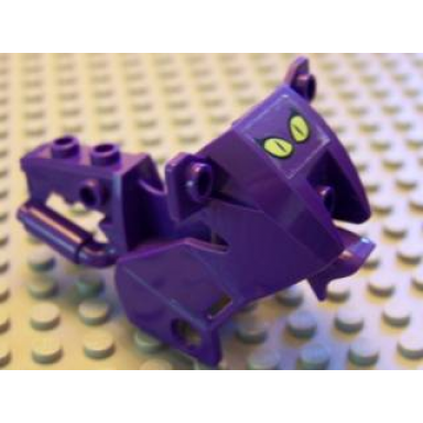 dark purple motorcycle fairing city with cat eyes pattern sticker - set 7779