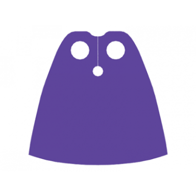 dark purple minifigure cape cloth standard - traditional starched fabric - 4.0cm height