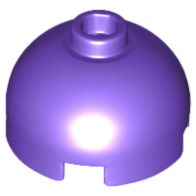 dark purple brick round 2 x 2 dome top