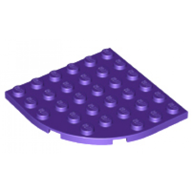 dark purple plate round corner 6 x 6