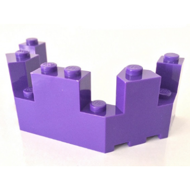 dark purple castle turret top 4 x 8 x 2 1 3