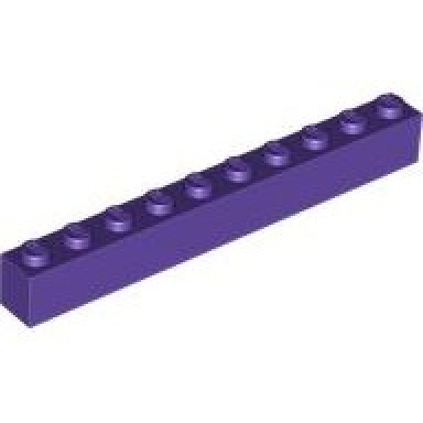 dark purple brick 1 x 10