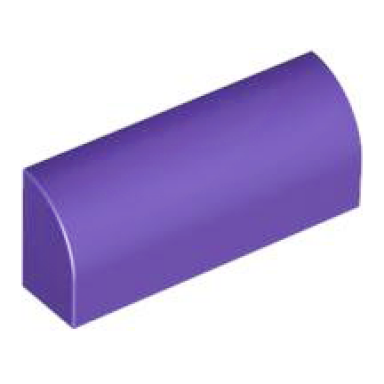 dark purple slope curved 1 x 4 x 1 1 3