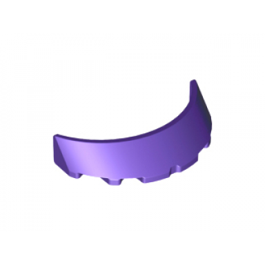 dark purple windscreen 3 x 6 x 1 curved