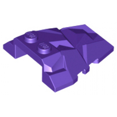 dark purple wedge 4 x 4 fractured polygon top
