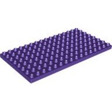 dark purple duplo plate 8 x 16