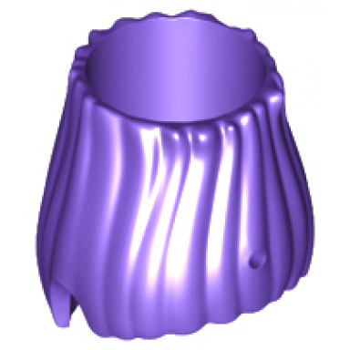 dark purple minifigure hair trolls with hollow space inside top