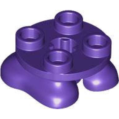 dark purple legs with plate round 2 x 2 and axle hole - 2 feet