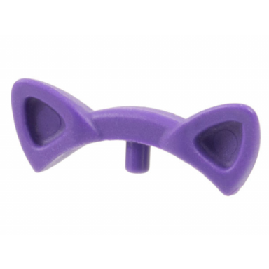 dark purple friends accessories cat ears with debossed auricles