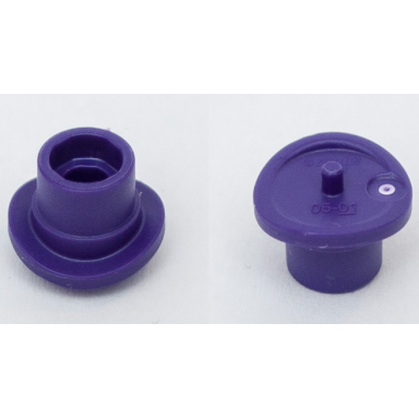 dark purple minifigure top hat with small pin and open top