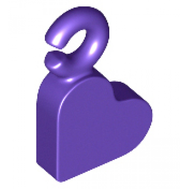 dark purple charm heart