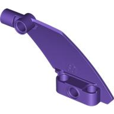dark purple technic panel curved 60 5 x 7 tapered right