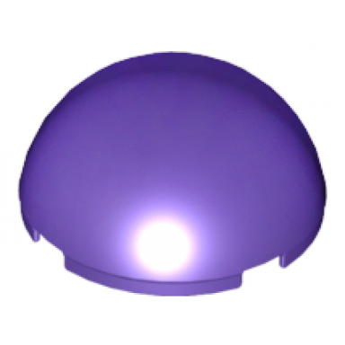 dark purple cylinder hemisphere 4 x 4