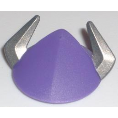 dark purple large figure head top with silver horns pattern zurg