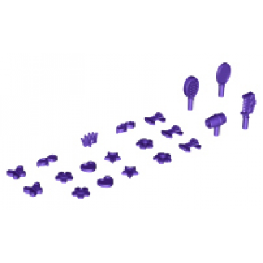 dark purple friends accessories hair care 20 in bag multipack