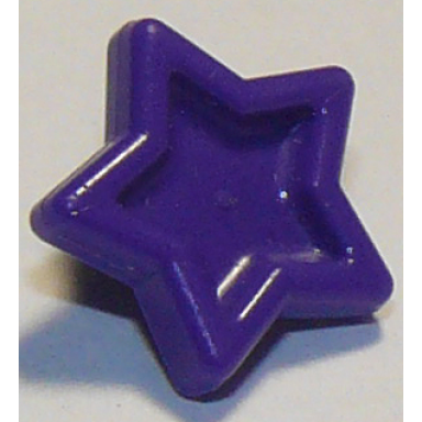 dark purple friends accessories hair decoration star with small pin