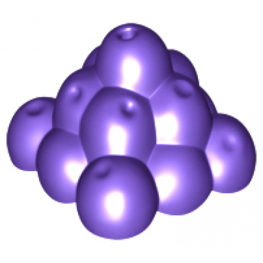 dark purple duplo fruit pyramid - indented base
