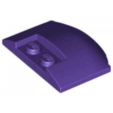 dark purple wedge 3 x 4 x 2 3 triple curved