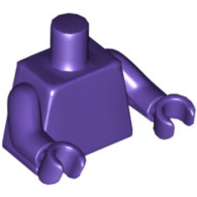 dark purple torso plain same color arms same color hands
