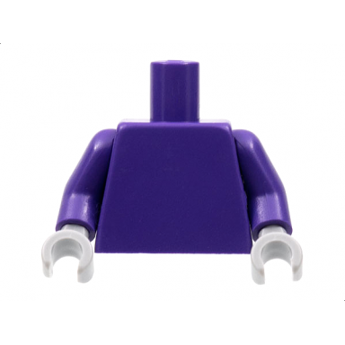 dark purple torso plain dark purple arms light bluish gray hands