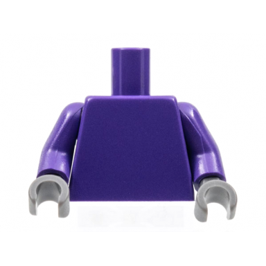 dark purple torso plain dark purple arms dark bluish gray hands