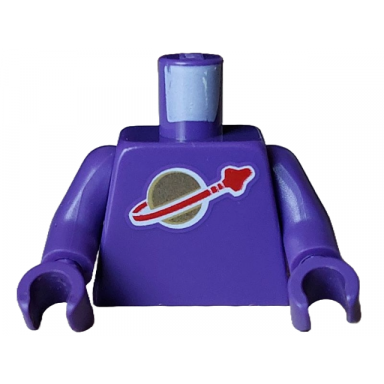 dark purple torso with classic space logo high on torso pattern inside with ribs second reissue dark purple arms dark purple hands