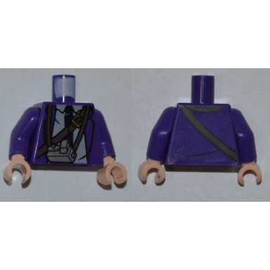 dark purple torso harry potter bus driver jacket and black tie pattern dark purple arms light nougat hands