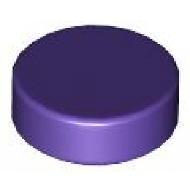 dark purple tile round 1 x 1