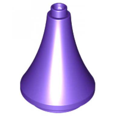 dark purple duplo roof spire 3 x 3 x 3 tapered cone