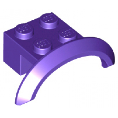 dark purple vehicle mudguard 4 x 2 1 2 x 1 with arch round