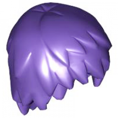dark purple minifigure hair layered