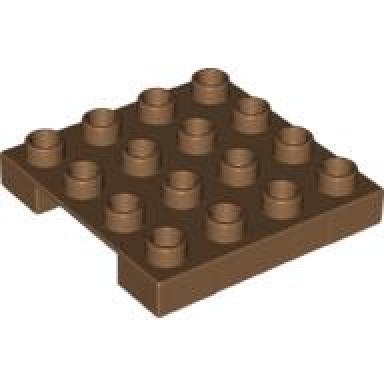 light brown duplo loading pallet 4 x 4 indented side