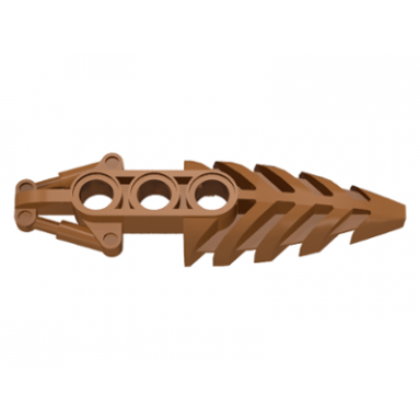 light brown bionicle foot visorak with 3 pin holes