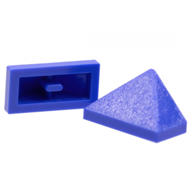 blue-violet slope 45 2 x 1 triple with inside bar