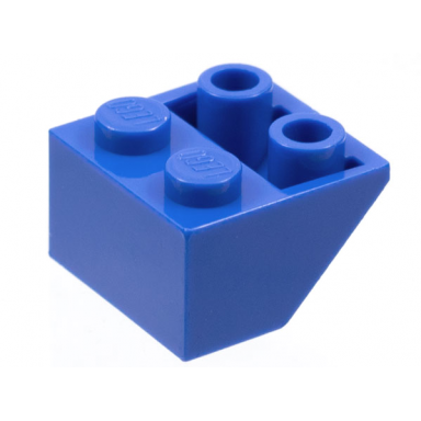 blue-violet slope inverted 45 2 x 2 with flat bottom pin