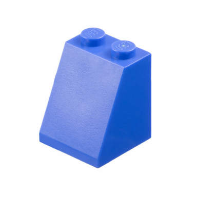 blue-violet slope 65 2 x 2 x 2 with bottom tube