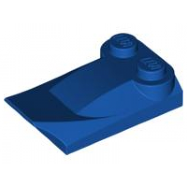 blue-violet slope curved 3 x 2 x 2 3 with 2 studs wing end