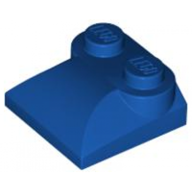blue-violet slope curved 2 x 2 x 2 3 with 2 studs and curved sides