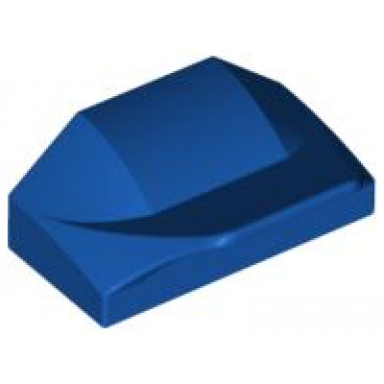 blue-violet slope curved 1 x 2 x 2 3 wing end