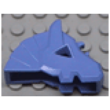 blue-violet horse battle helmet angular