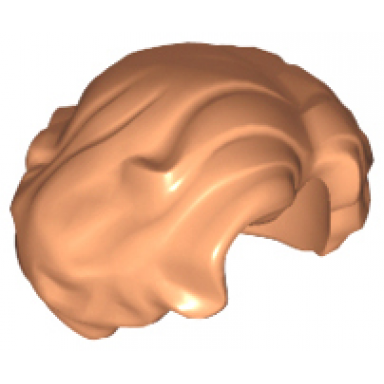 nougat minifigure hair female short wavy with side part