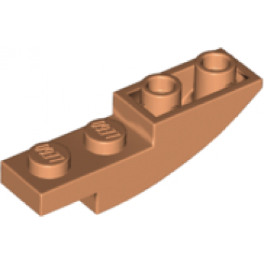 nougat slope curved 4 x 1 inverted