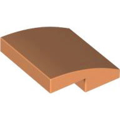 nougat slope curved 2 x 2 x 2 3