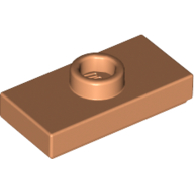 nougat plate modified 1 x 2 with 1 stud with groove and bottom stud holder jumper